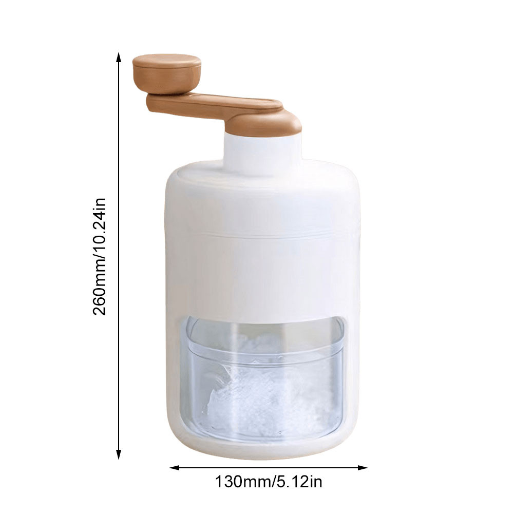 500ML Hand-operated Ice Shaver Multifunction Hand Crank Shaved Ice ...