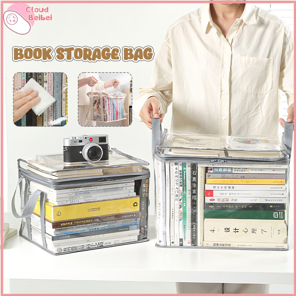 CBB Student Book Storage Bag Transparent Collection Container With ...