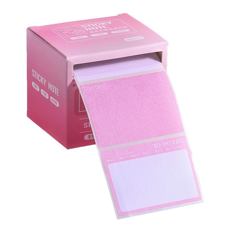 256 Sheets Sticky Notes Roll Tape with Pull Out Dispenser Boxes, Full ...