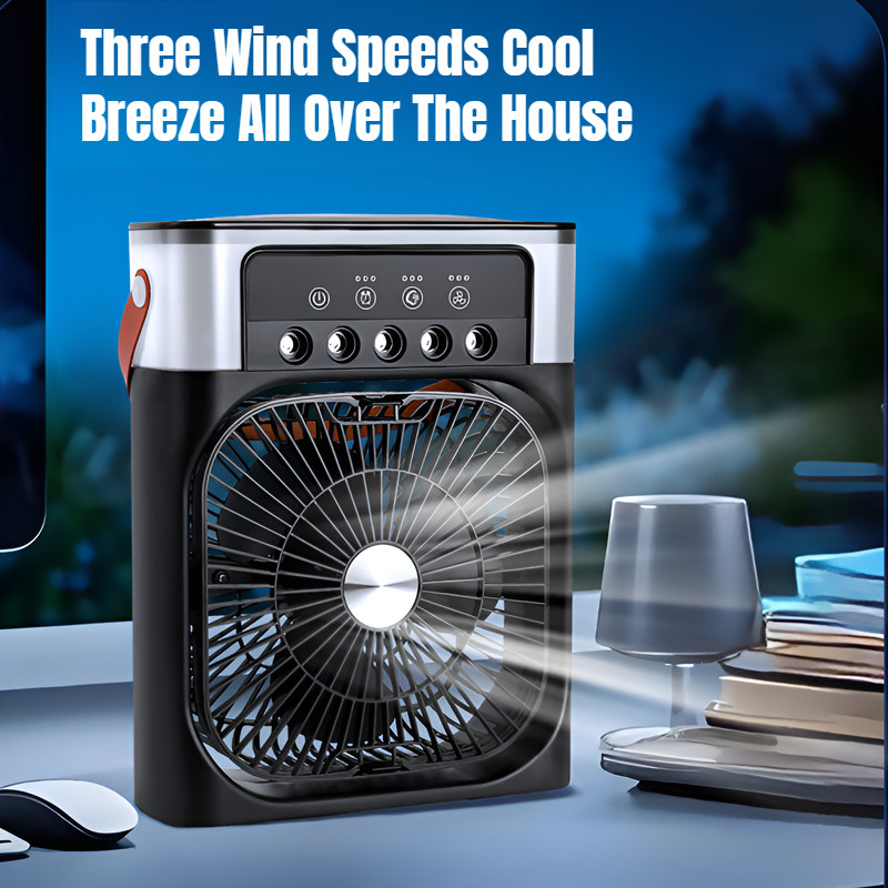 [Cooling & Humidifying] Desktop Mist Fan / Air Cooling Spray Fan ...