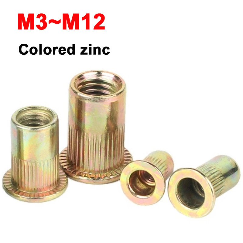 Metric Nutsert Knurled Rivet Nuts M3 M4 M5 M6 M8 M10 M12 Blind Rivnut ...