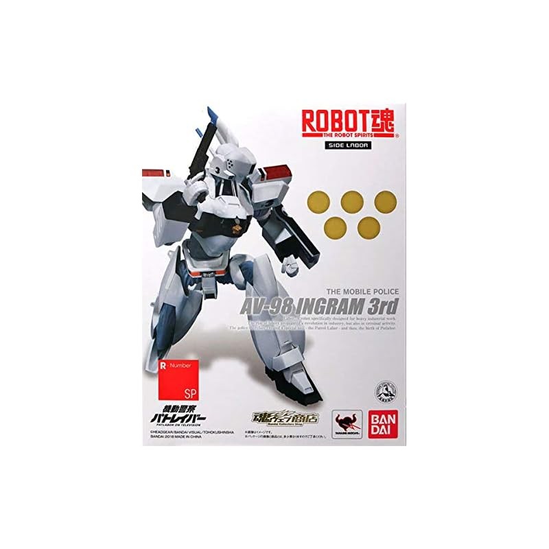 Figura de acción de Mobile Police Patlabor: Side Labor Ingram 1st Robot Spirits (13 cm