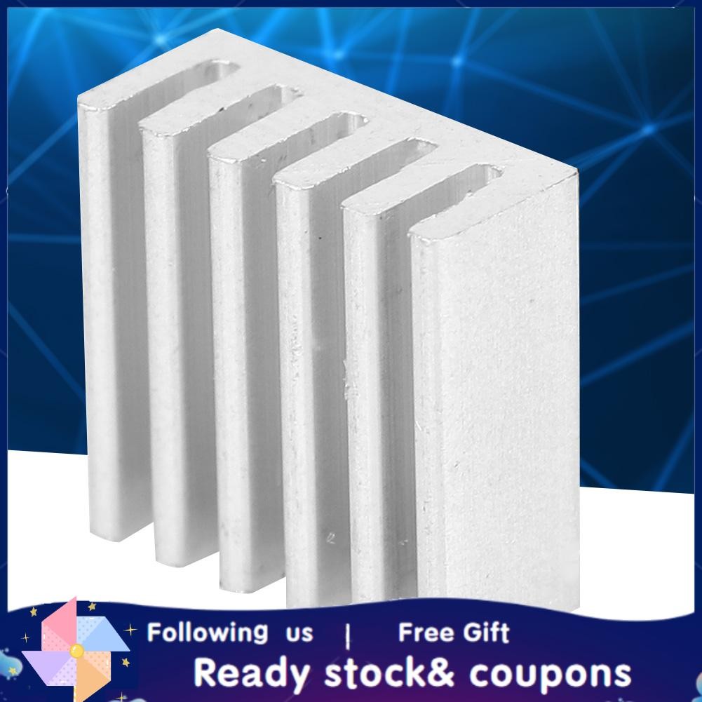 2-Pack Aluminum Heatsinks - 6.29x3.14x1.05 Inch Cooler For Computer, FET, IC, Power Amplifier & More