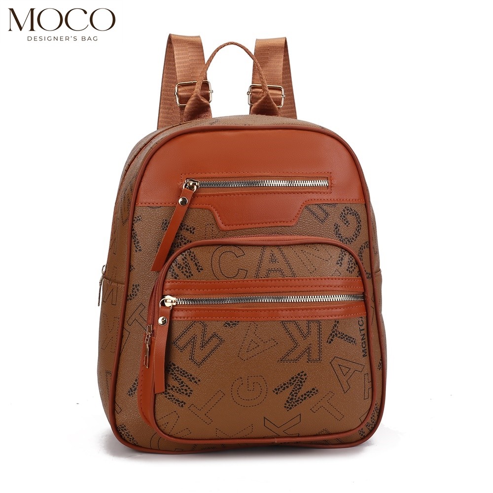 MOCO Circle Print Everyday Backpack Fashion Retro Design Travel Bag ...