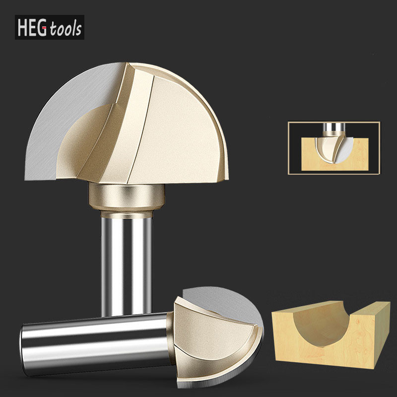 Core Box Router Bit for wood 1/2 1/4‘’ Shank Round Nose,Tungsten ...