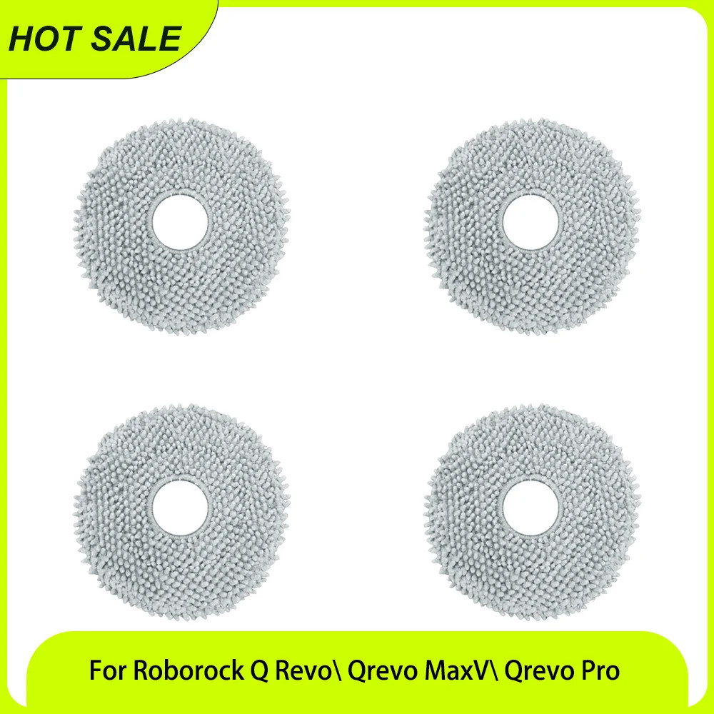 Pack Mop Pads Compatible with Roborock Q Revo/ Qrevo MaxV/ Qrevo Master ...