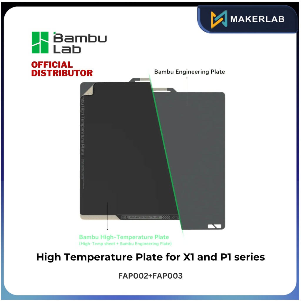 Bambu Lab High Temperature Plate Compatible with X1 and P1 series 3D ...