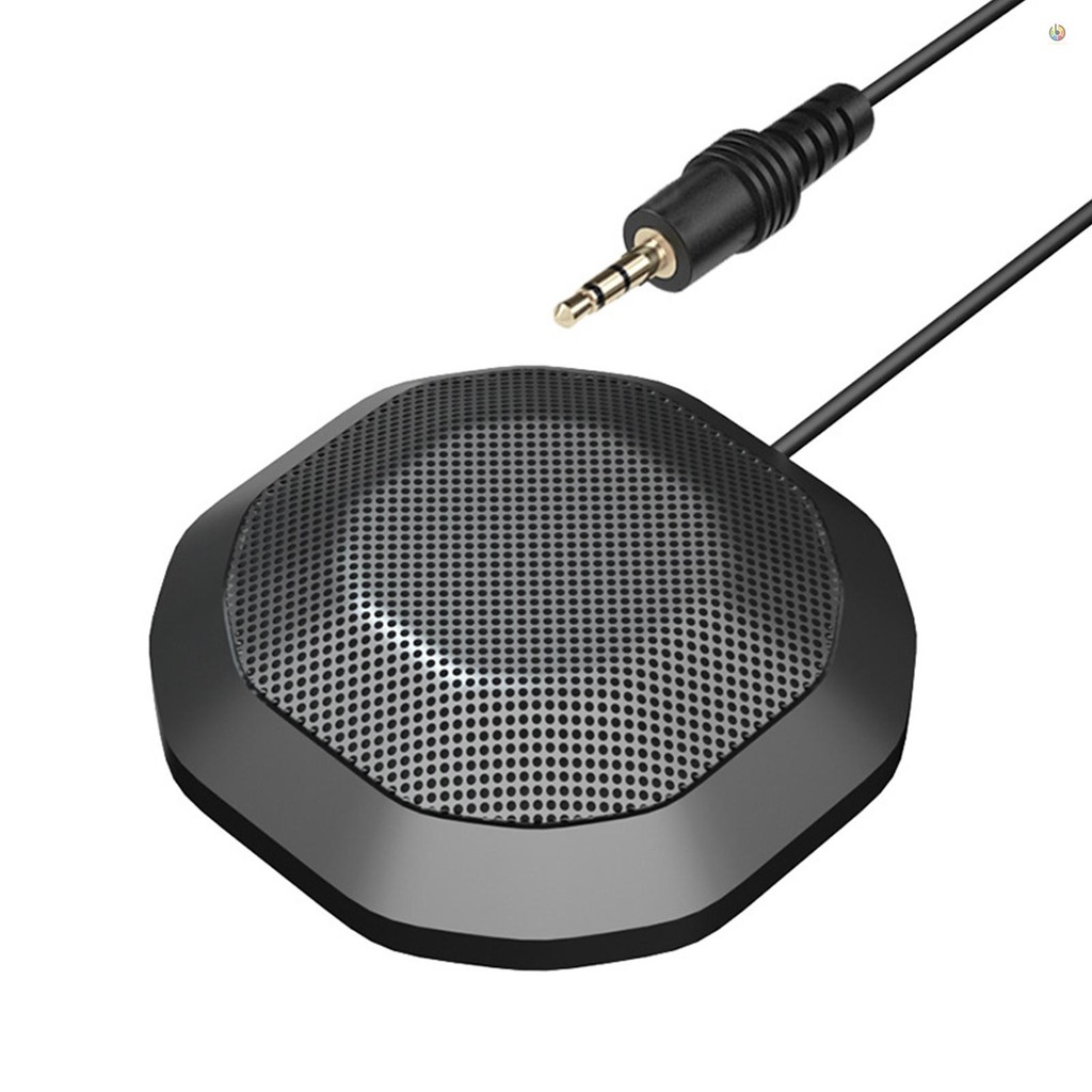 Portable 3.5mm Plug Conference Microphone 360° Omnidirectional ...