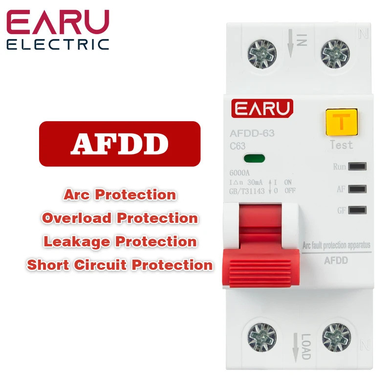 AFDD Fault Arc Protector Circuit Breaker Main Switch RCBO MCB Short ...