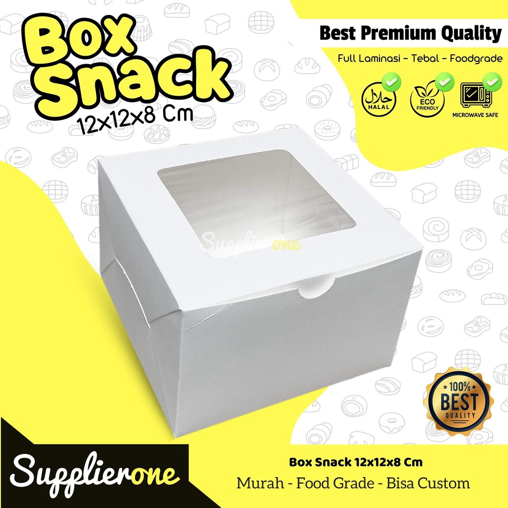 Box 12x12x8 Ivory / Snack Box / Mini Cake Box / Korean Cake Box ...