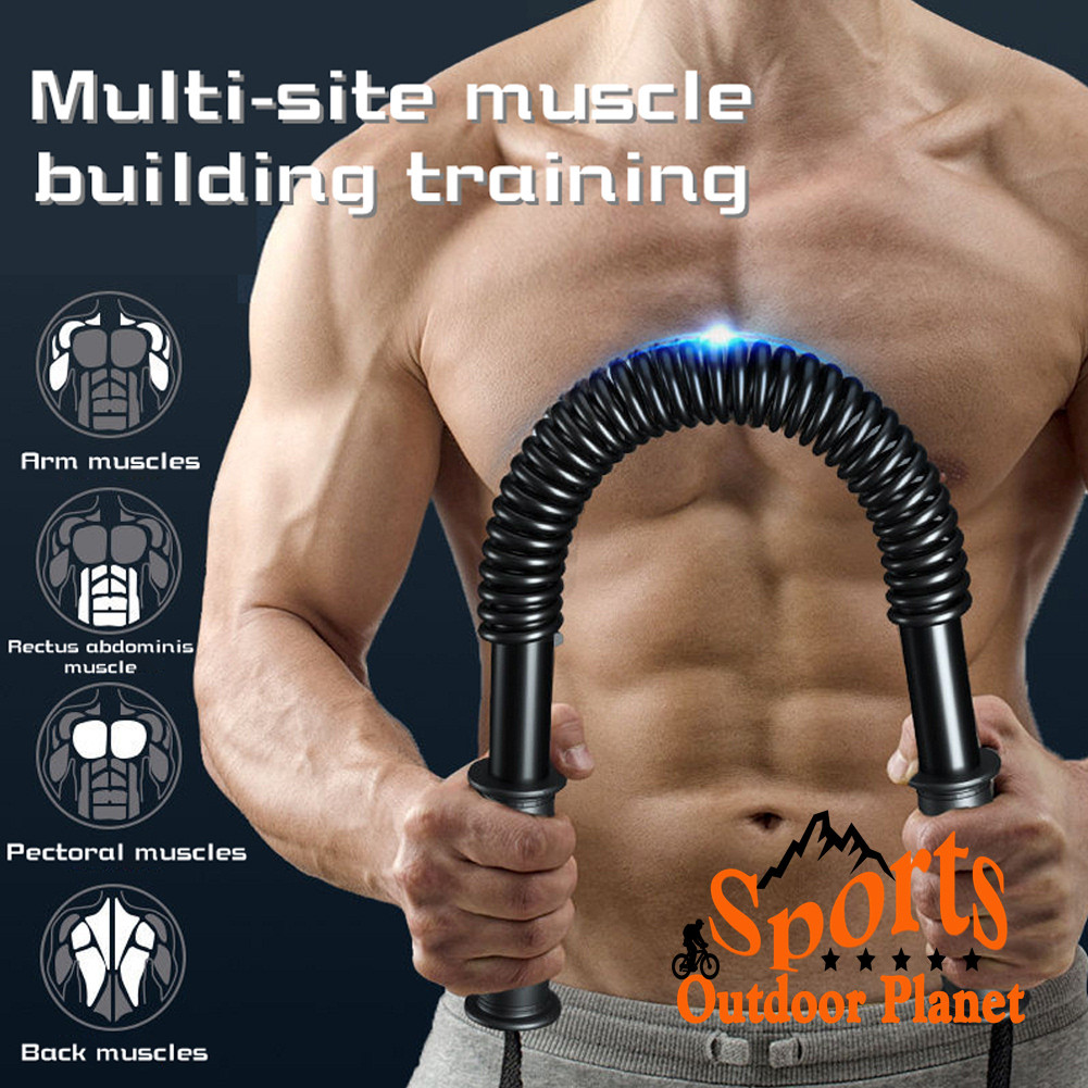Power Twister Bar Spring Arm Strength Hand Gripper Chest Arm Strength ...