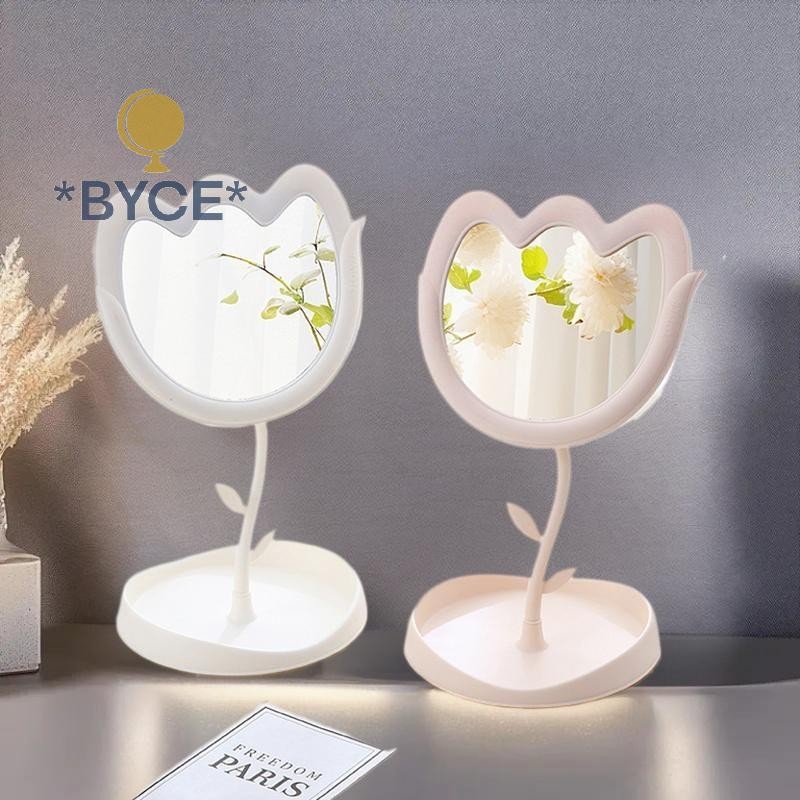 BYCE> Tulips Shape Mirror Student Dormitory Desktop Display Travel ...