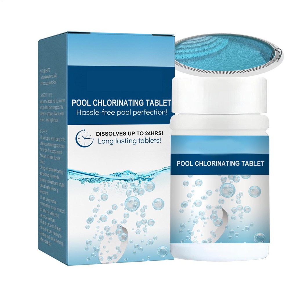 Pool Cleaning Tablets 100X Swimming Pool Odor Remover Tablets Quick ...