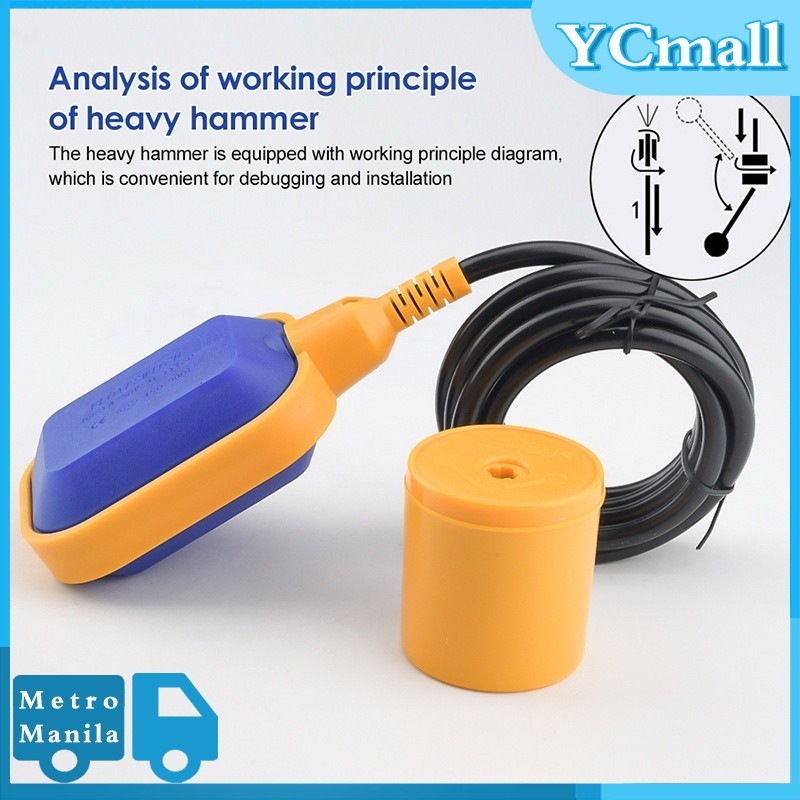 Cable Float Switch For Water Tank Liquid Fluid Water Level Controller ...