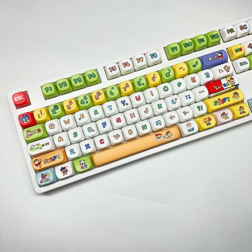 145 keys Crayon Shin-chan themed keycaps sublimation PBT MOA Profile ...