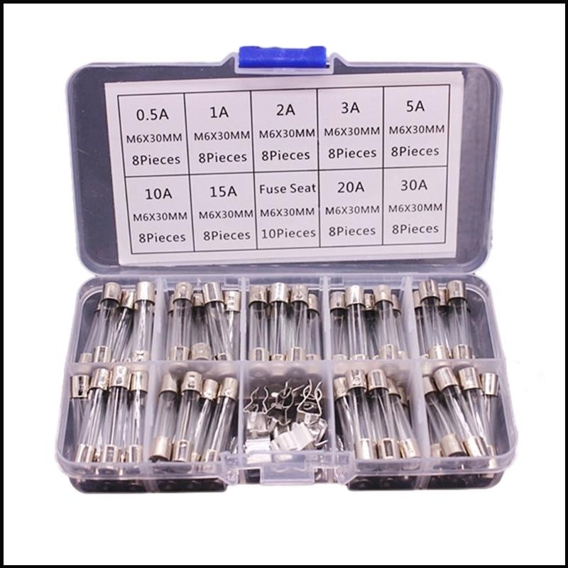 80pcs 6x30mm Quick Fast Blow Glass Assorted Fuse A... - Vicedeal