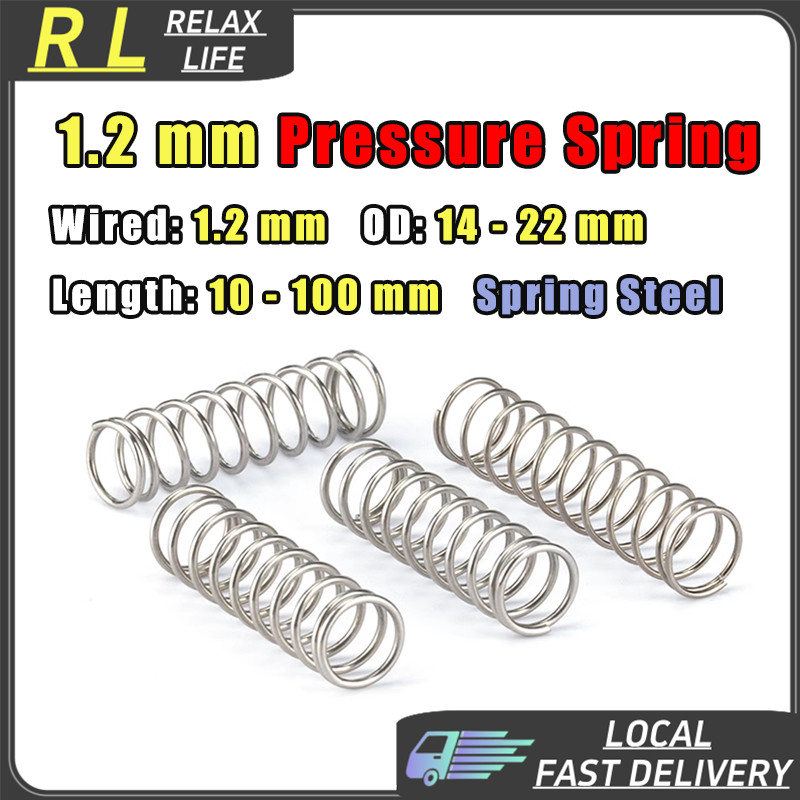 [RL] 1.2mm Pressure Springs Wired d 1.2mm OD 14/15/16/17/18/20/22 mm ...