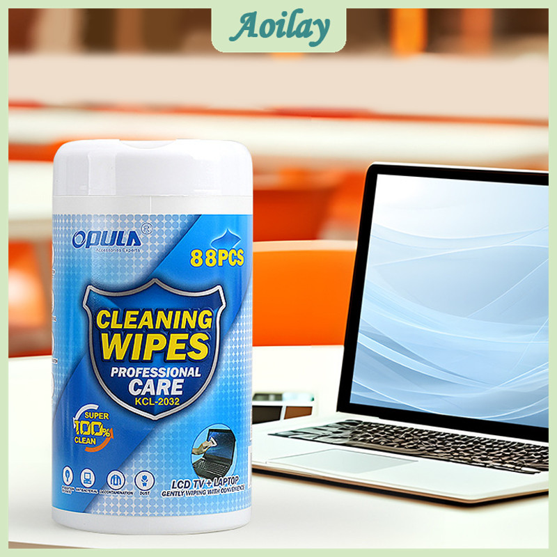 88Pcs Computer Screen Cleaning Wipes Anti-static Dust Removal Wipe ...
