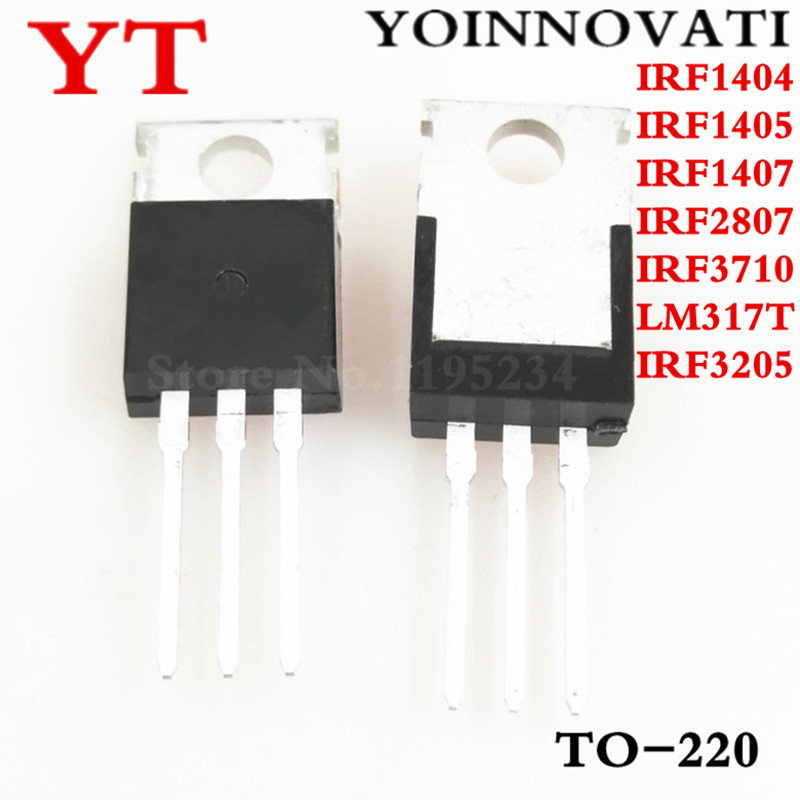 Produktbild von 10 IRF2807PBF MOSFET – TO-220, N-Kanal, 330 W, 75 A, 330 V, Für Leistungselektronik & Schaltungen