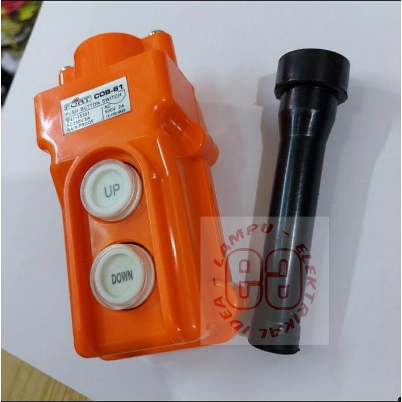 TOMBOL HOIST PUSH BUTTON FORT COB 61 - 2 BUTTONS UP DOWN TAB CONTROL ...