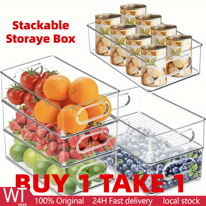 【Buy1Take1】 Transparent Acrylic Makeup Organizers Ref Organizer Large ...