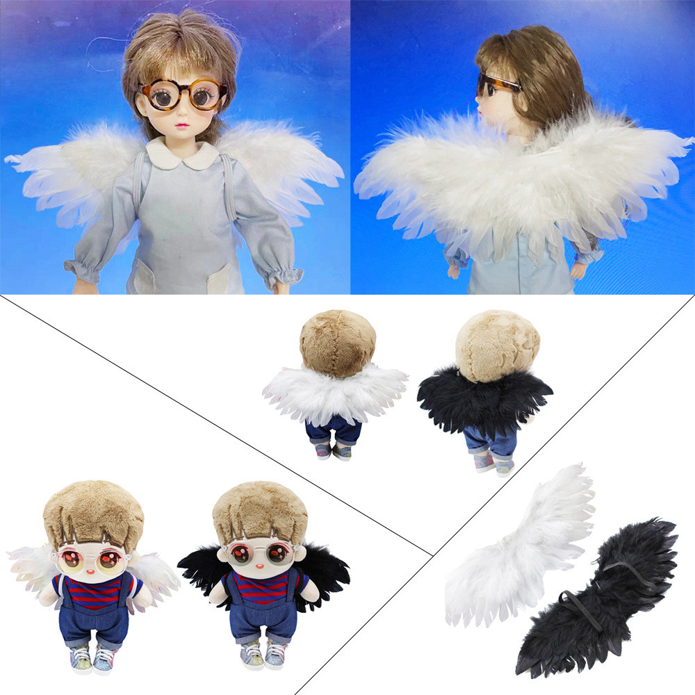 Labubu Labubu 15-20cm Cotton Mini Little Angel Elastic Rope Wings 3 ...