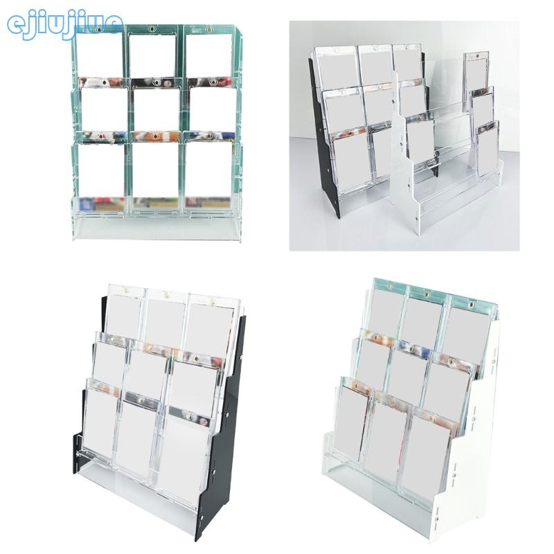 cc Sports Card Rack Acrylic Sports Card Display Case with 3 Levels for ...