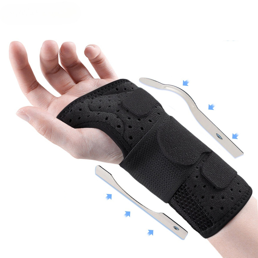 Adjustable Day Night Carpal Tunnel Wrist Support Protector 2 Splints ...