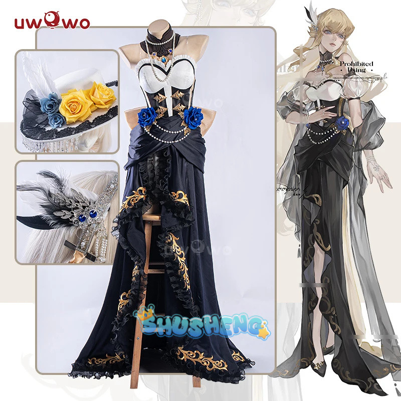 【Special Discount】[Last Batch] INSTOCK-Uwowo Genshin Impact Fanart Navia Gown Dress Cosplay Costume