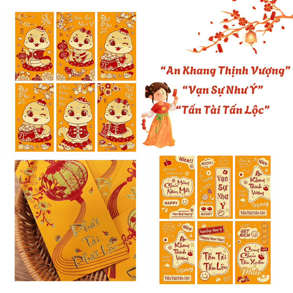 Set of 30 lucky money to replace lucky wishes at the beginning of the ...