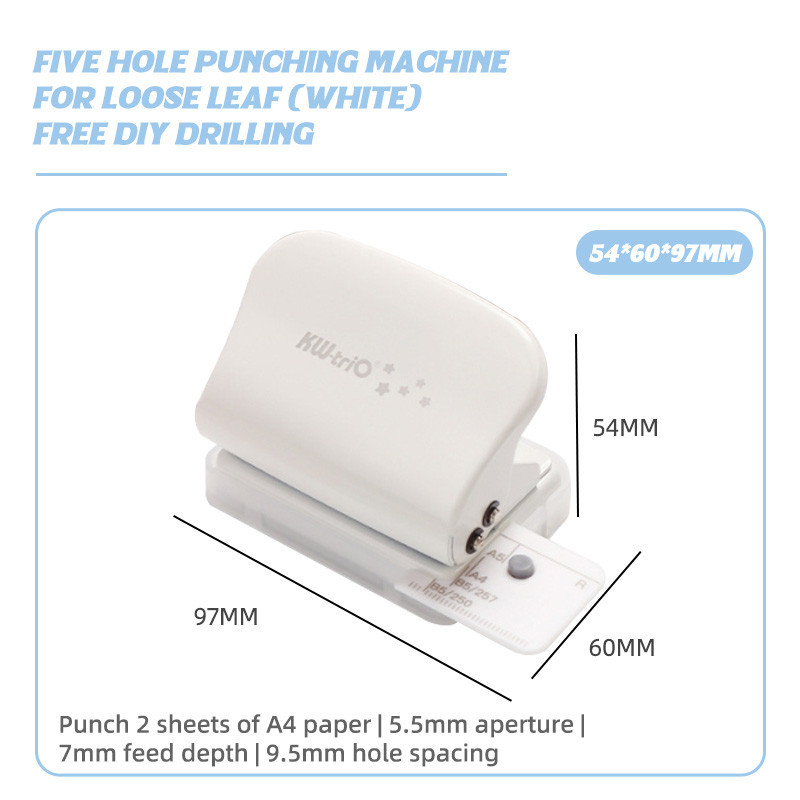 DIY manual punching machine, mini punching machine, binding machine, 5 ...