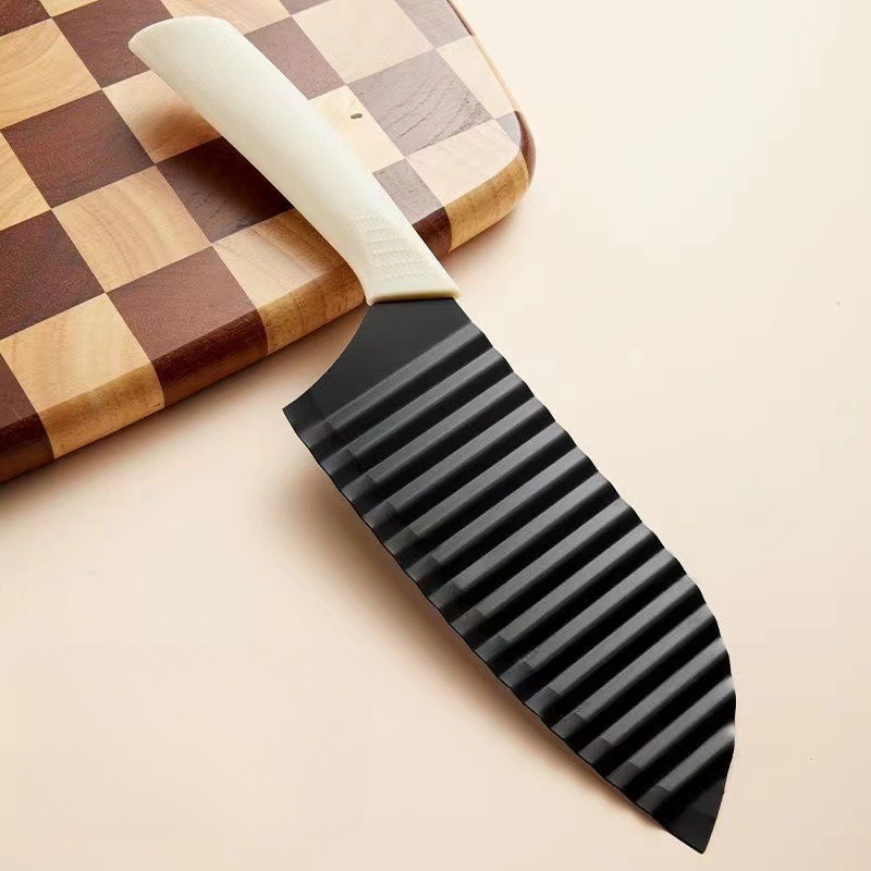 Kitchen Wave Ripple Knife Stainless Steel For Wolf Tooth Potato Fruit ...