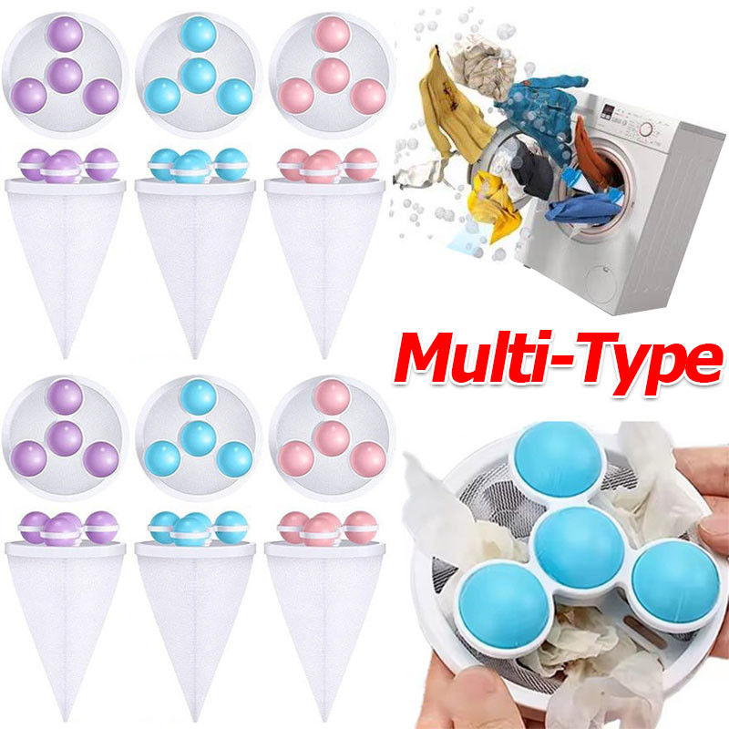 Washing Machine Filter Bag / Pet Fur Hair Catcher Mesh Net / Floating ...