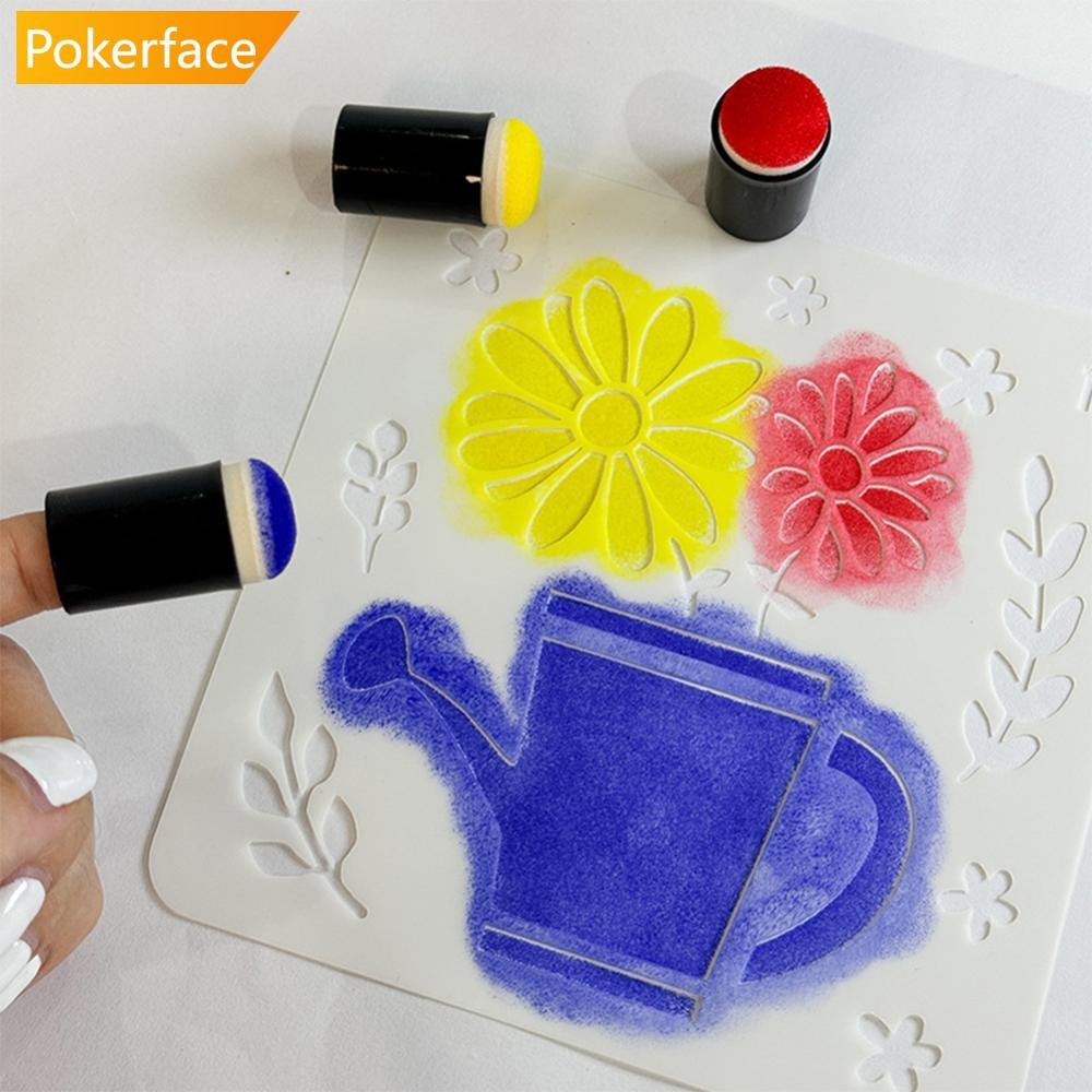 PF| 10pcs Finger Painting Sponge Daubers Sponger Foam Applying Ink ...