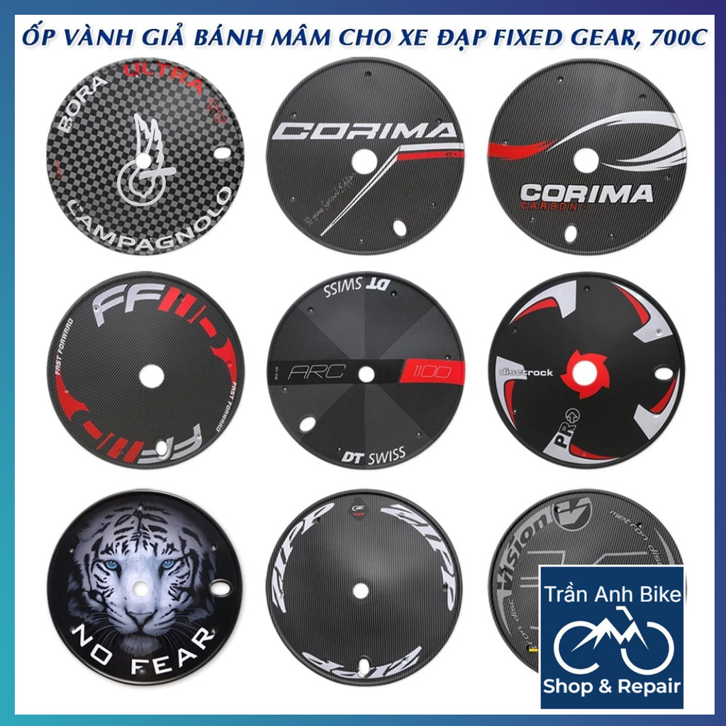 Faux Wheel Rim Covers for 700C Bicycles (FF, VISION, CAMPAG, NO FEAR ...