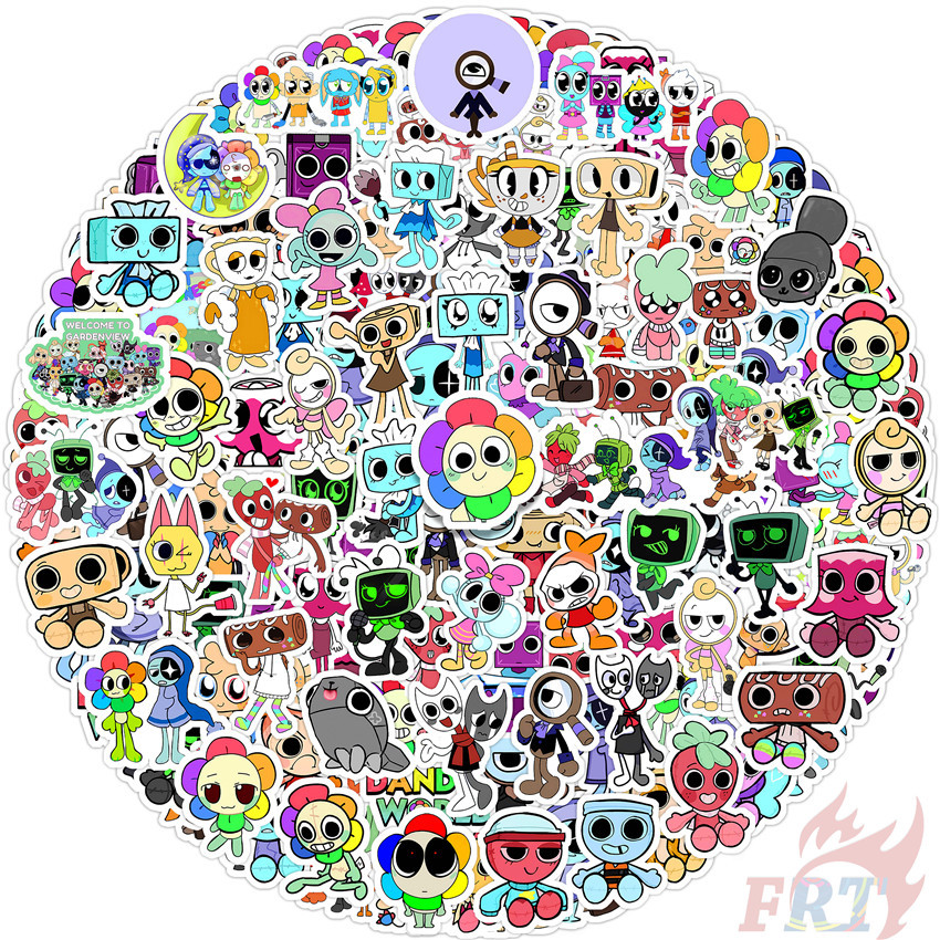 110Pcs/Set Dandy's World Q-1 Mini Diary Manual Stickers DIY Fashion ...