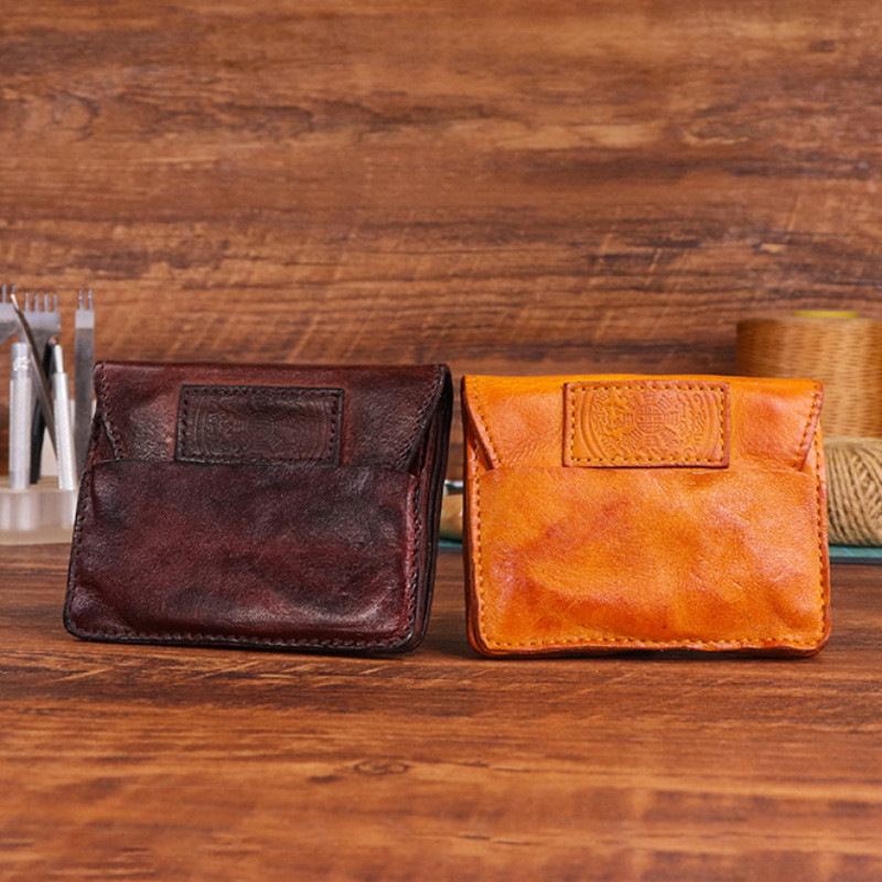 Genuine Leather Small Wallet Men Coin purse Men Women Wallets and ...