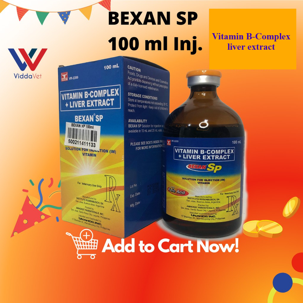 VIDDAVET- BEXAN SP B COMPLEX 100ML FOR ANIMALS | Shopee Philippines