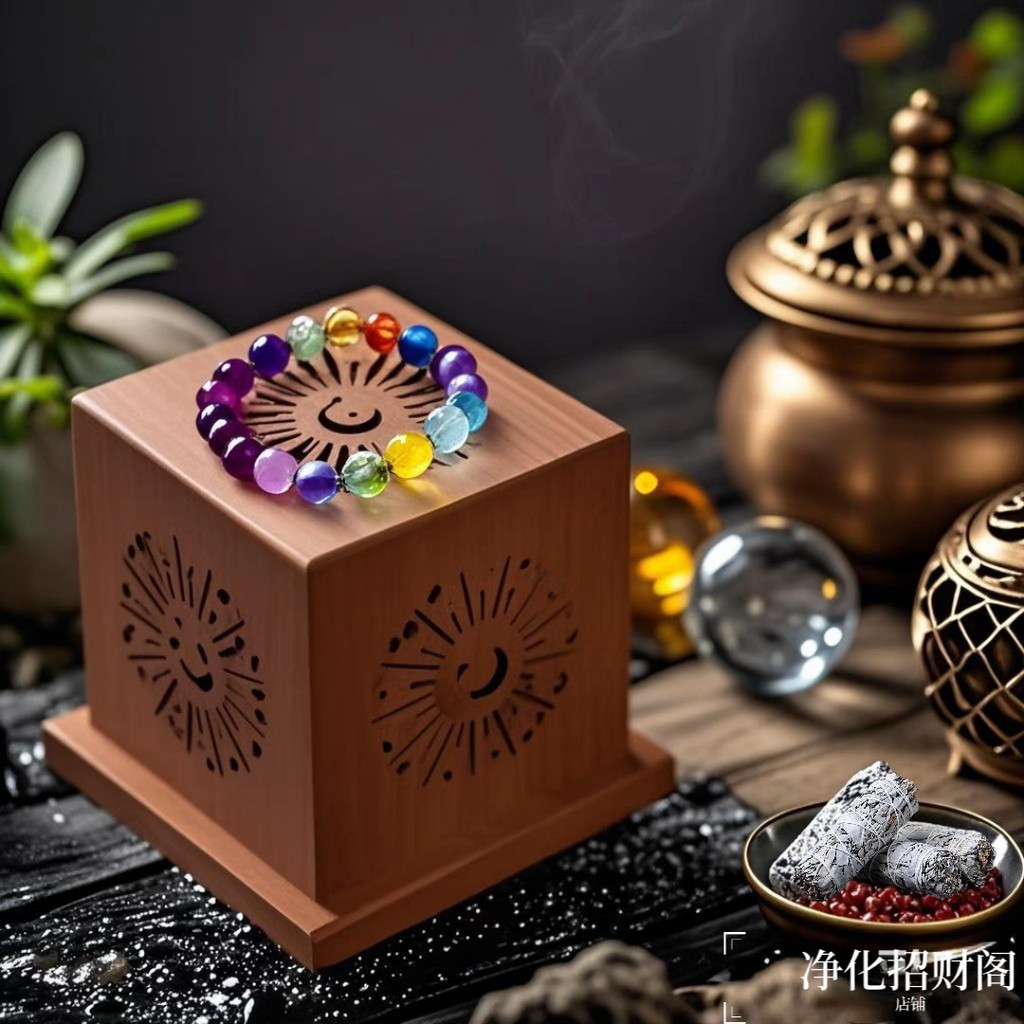 Geometric Pattern Incense Burner Crystal Purification Vessel Incense ...