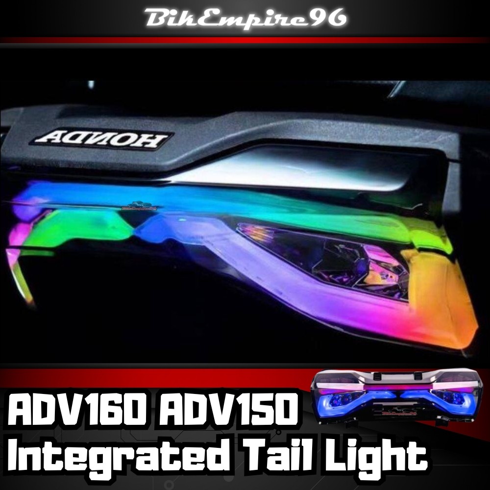 Honda ADV160 ADV150 Integrated Rear Tail Lamp Light Rainbow Color LED ...