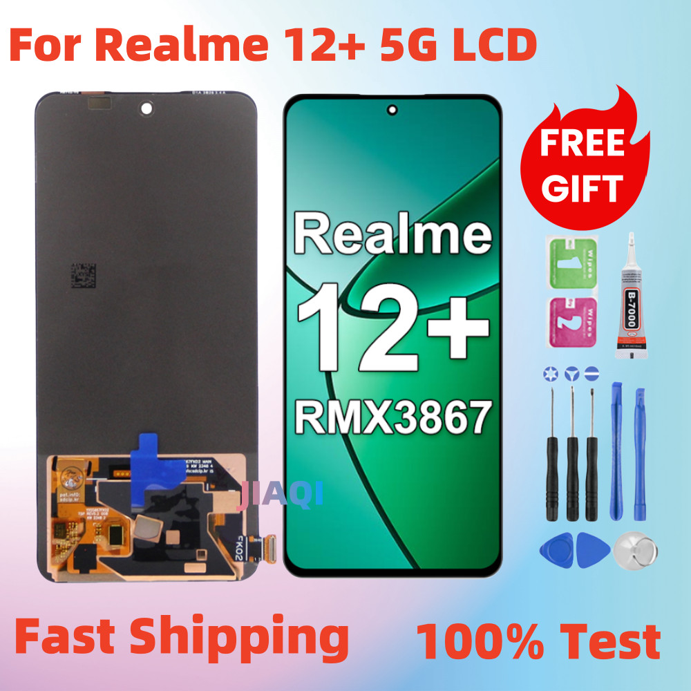 For Realme 12+ 5G 12 Plus 5G LCD Display RMX3867 Touch Screen Digitizer ...
