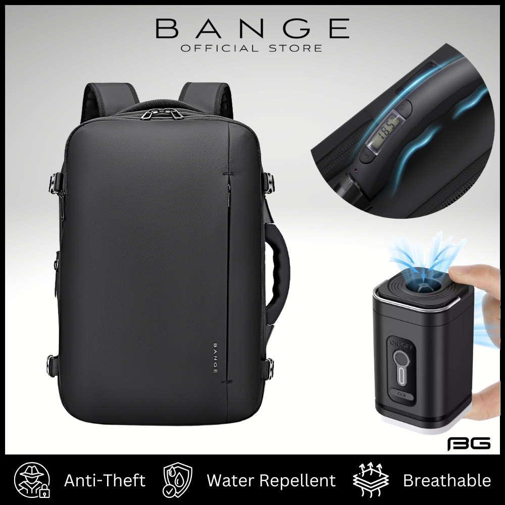 BANGE 1909-8 Expandable Backpack 20-40L w/ TSA Lock, USB-C, Airtight ...