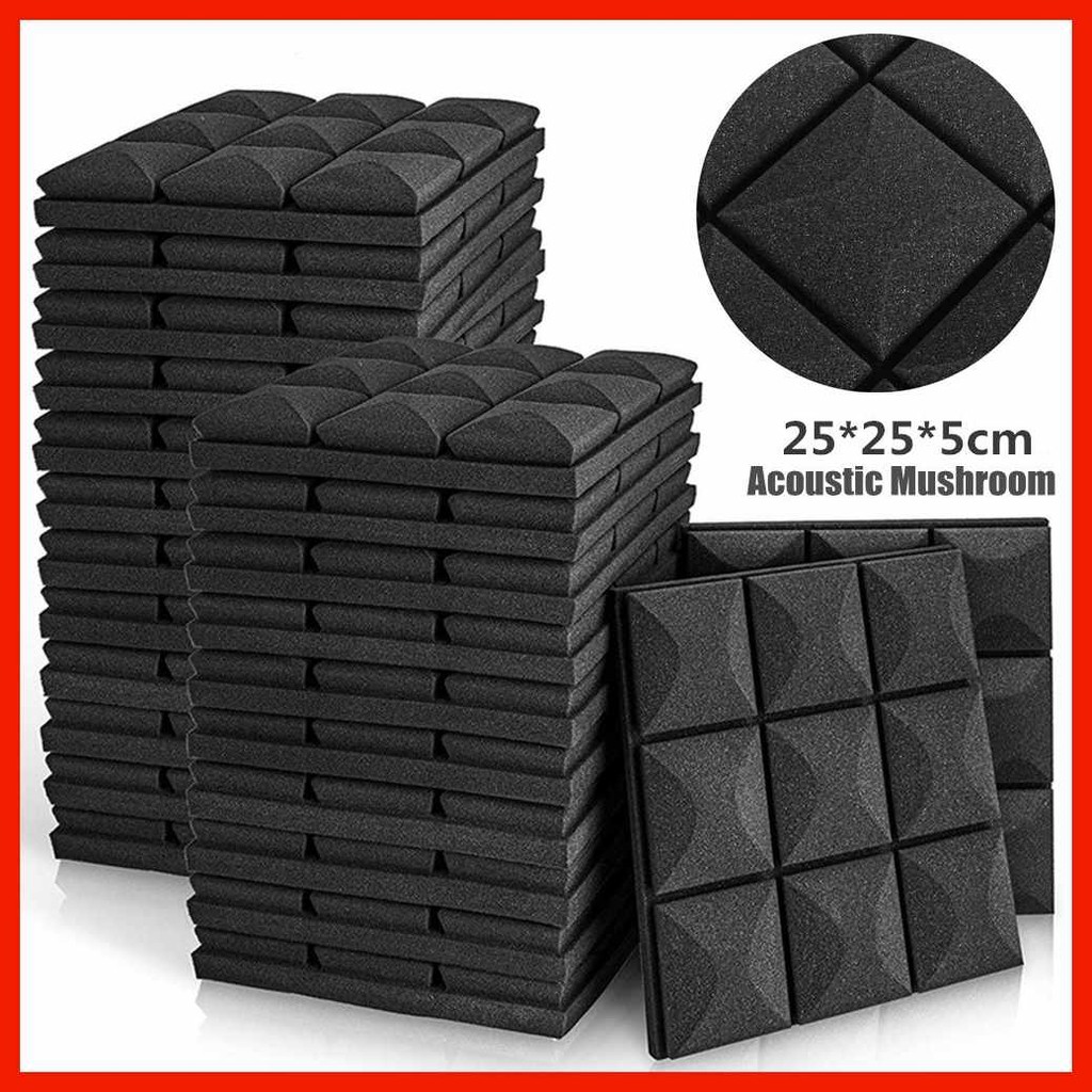 12'h/Pack~Eu?25*25*5cm*s>Durable)X>Soundproofing*n?Soundproof*w?Foam*l ...