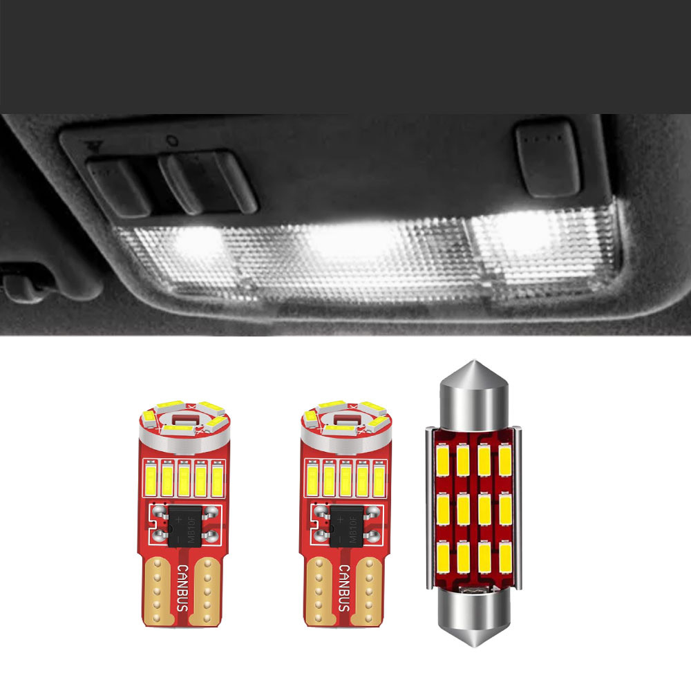3Pcs For VW T5 T5.1 T6 Transporter White LED Map Reading Interior Main ...
