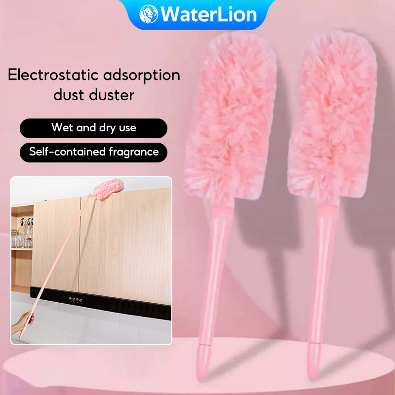 Adjustable Length Bending Duster, Long Pole Microfiber Feather Duster ...