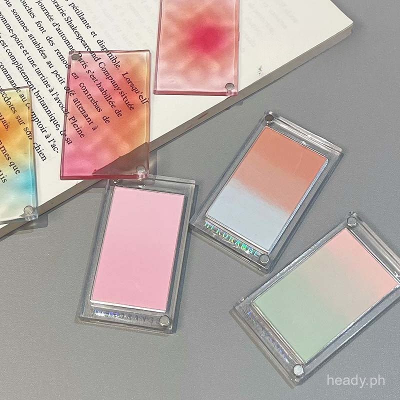 HERORANGE Gradual Powder Blusher Low Saturation Ripple Gradient Blush ...