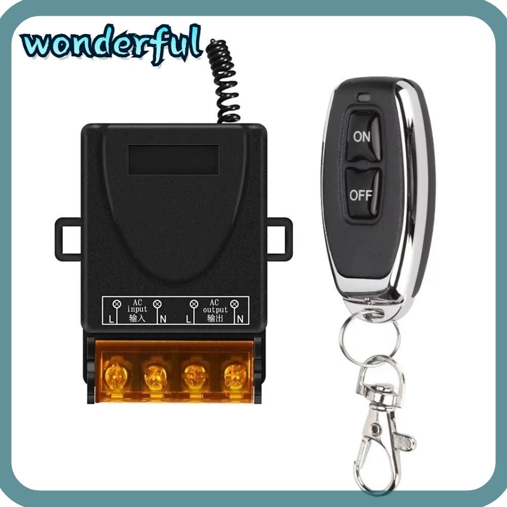 WONDER Remote Control Switch System, AC 110V 220V 30A On RF 433Mhz ...