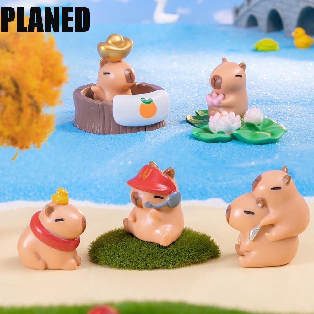 18 Süße Capybara Mini-Figuren – Perfekt Für Kuchen, Deko & Feengärten