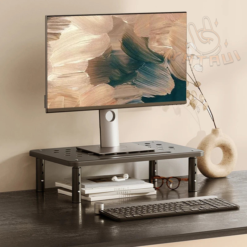 Adjustable Desk Monitor Rack Holder PC Screen Stand Desktop Computer ...