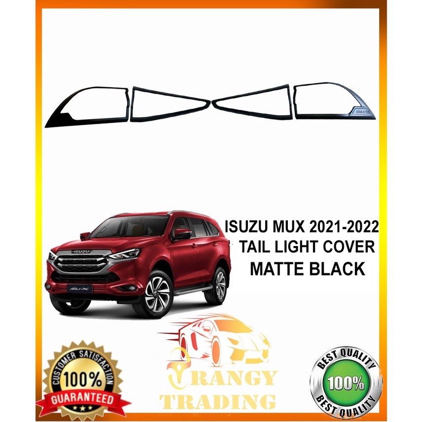 All New Isuzu MUX 2021 to 2025 Taillight cover matte black 2022 Tail ...